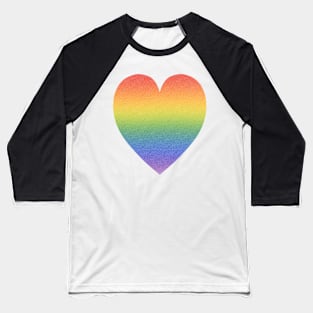 Rainbow Heart Baseball T-Shirt